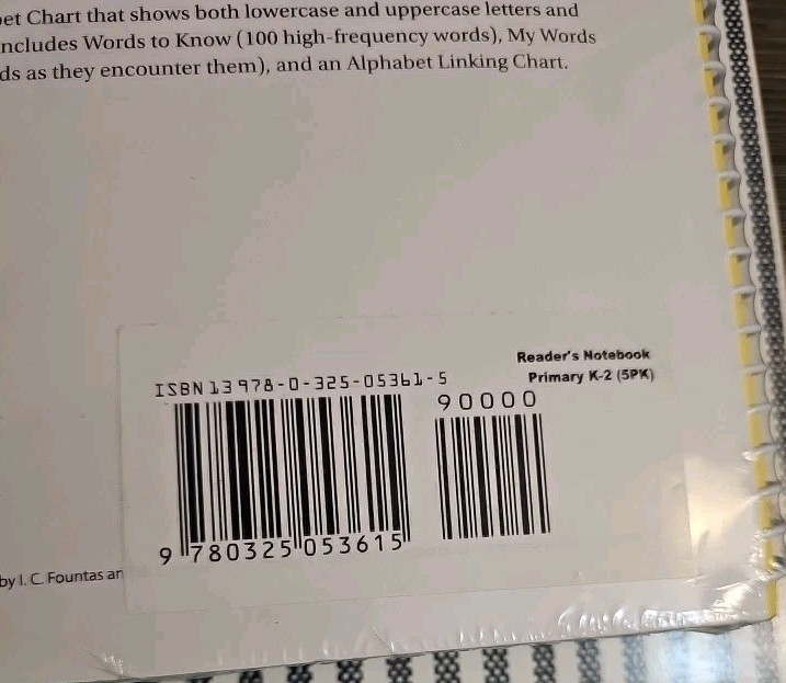 Readers Notebook Ser.: Readers Notebook : Reader’s Notebook:PRIMARY (K-2) (5…