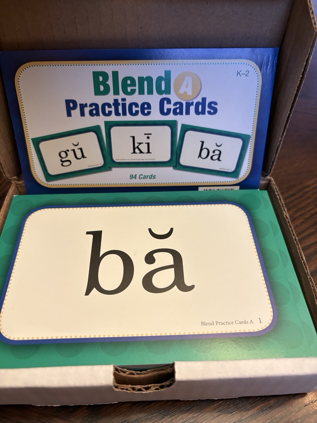 Abeka Blend A Practice Cards – Grades K-2 Phonics Flashcards Complete Set School