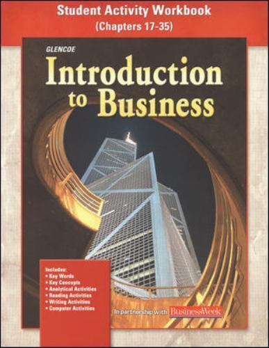 Introduction To Business: Student Activity Workbook Chapters 17-35