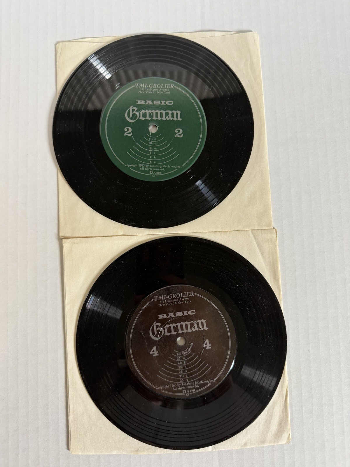 TMI-Grolier Teaching Machine – Course TM-601 Basic German Reading – 2nd ed. 1965