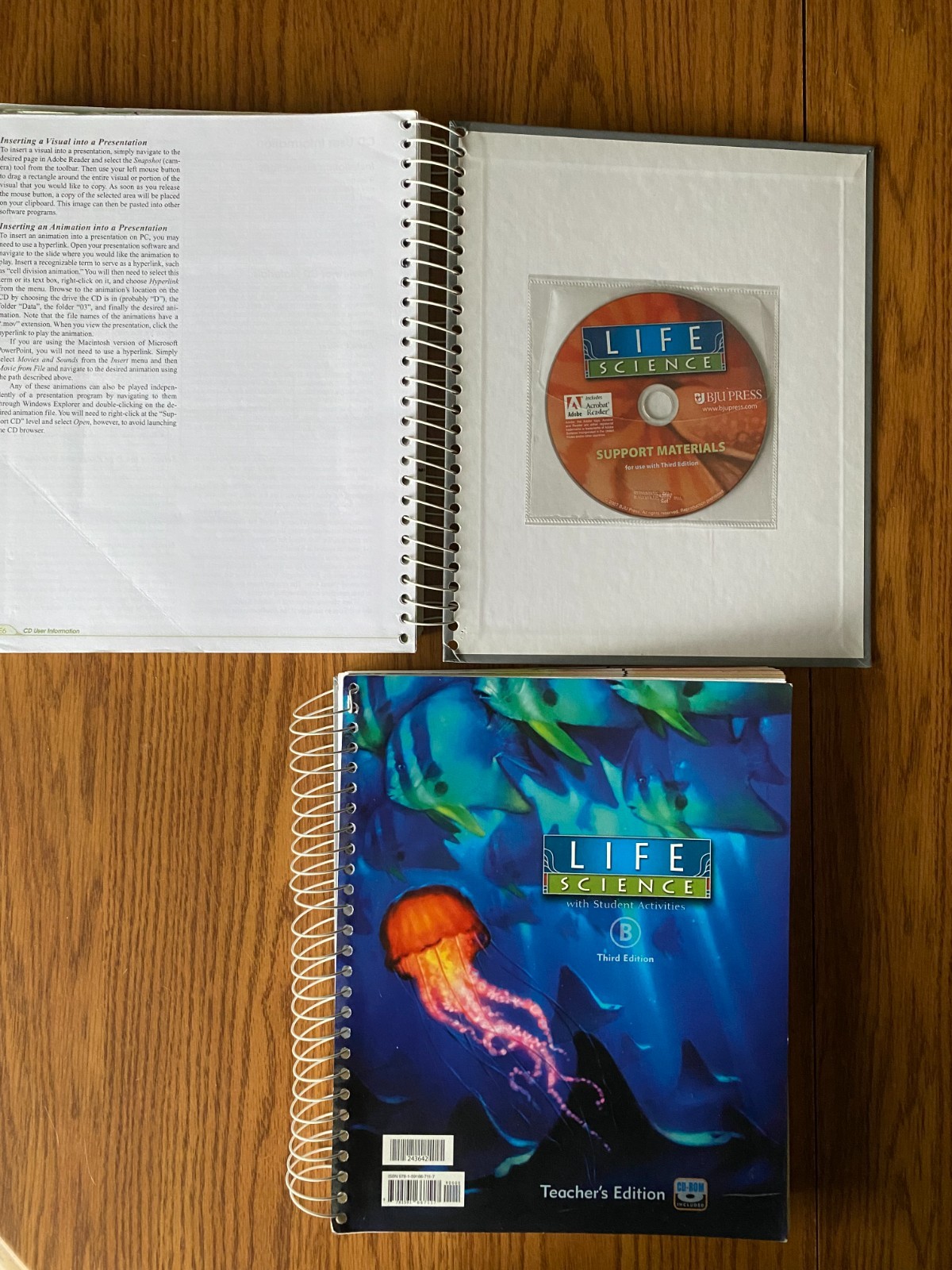 Bob Jones University BJU Life Science Set with Tests and Test Answer Key