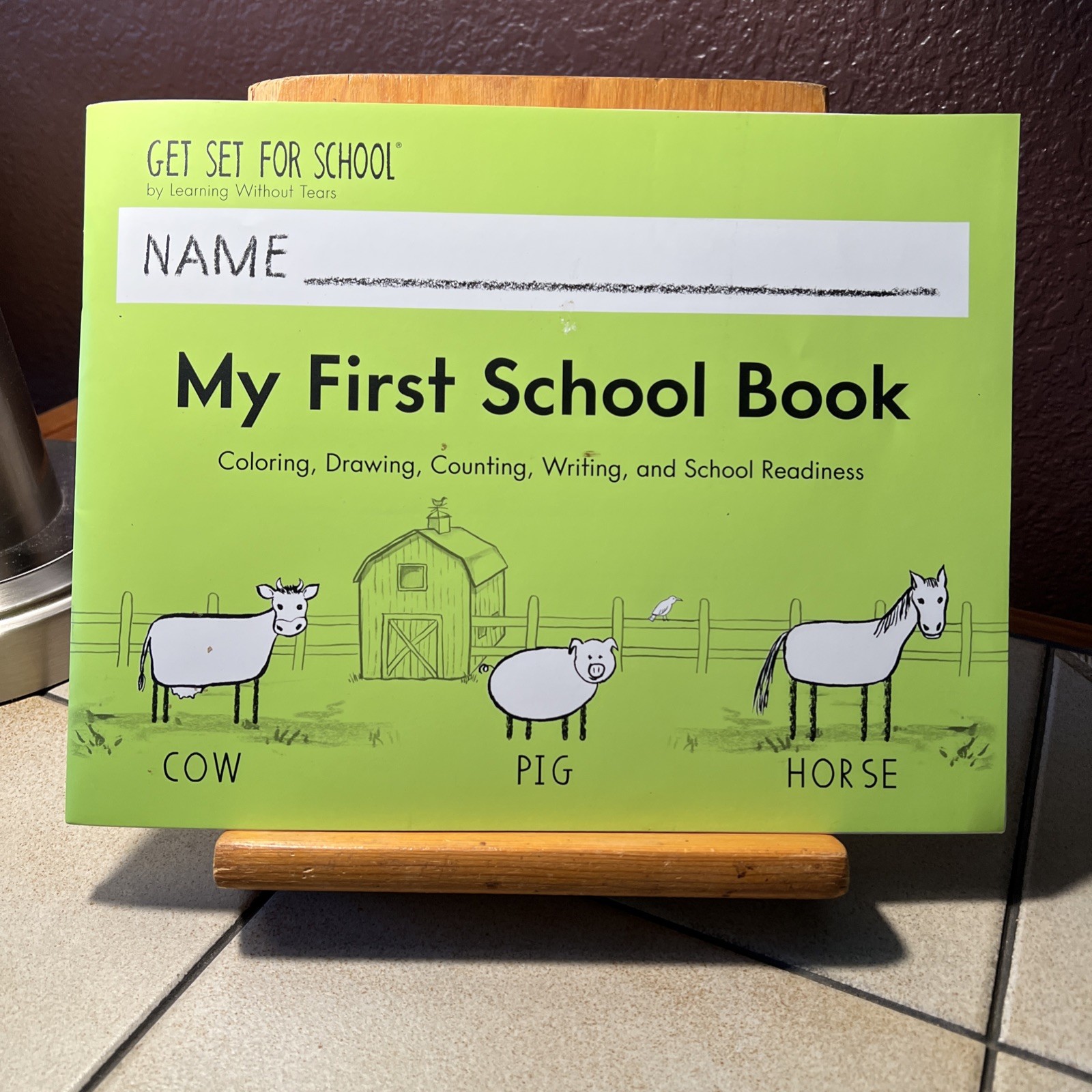 Learning Without Tears -My First School Book Student Activity Book (2020 Ed.) VG