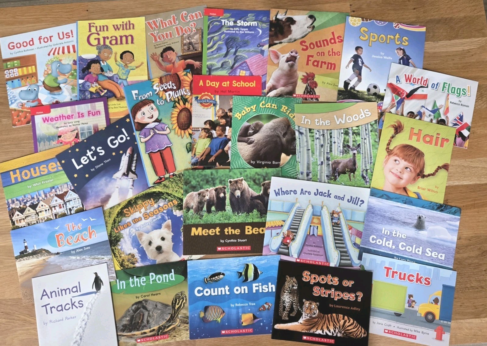 Lot Of 25 Kindergarten Readers Hmschool/Classrm Library Scholastic Houghton Mif