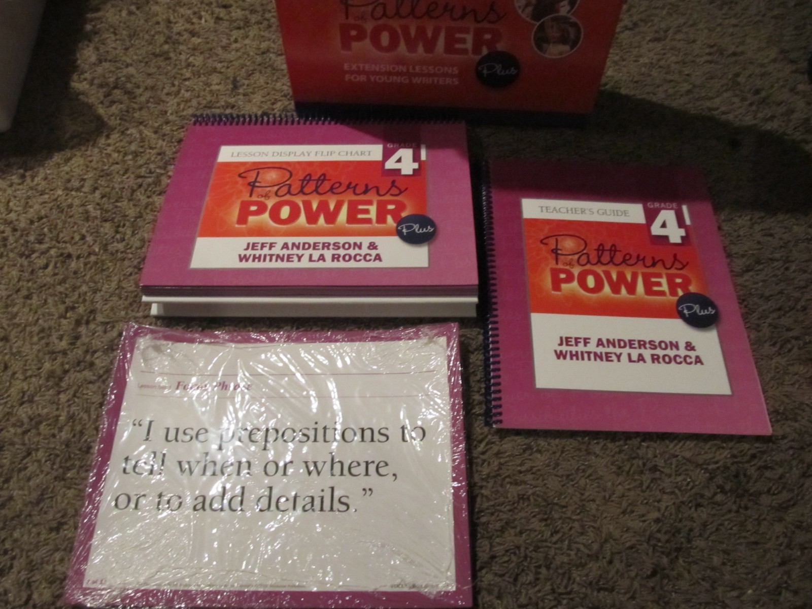Patterns of Power PLUS 4th Grade 4 Extension Lessons SET Jeff Anderson Teacher +