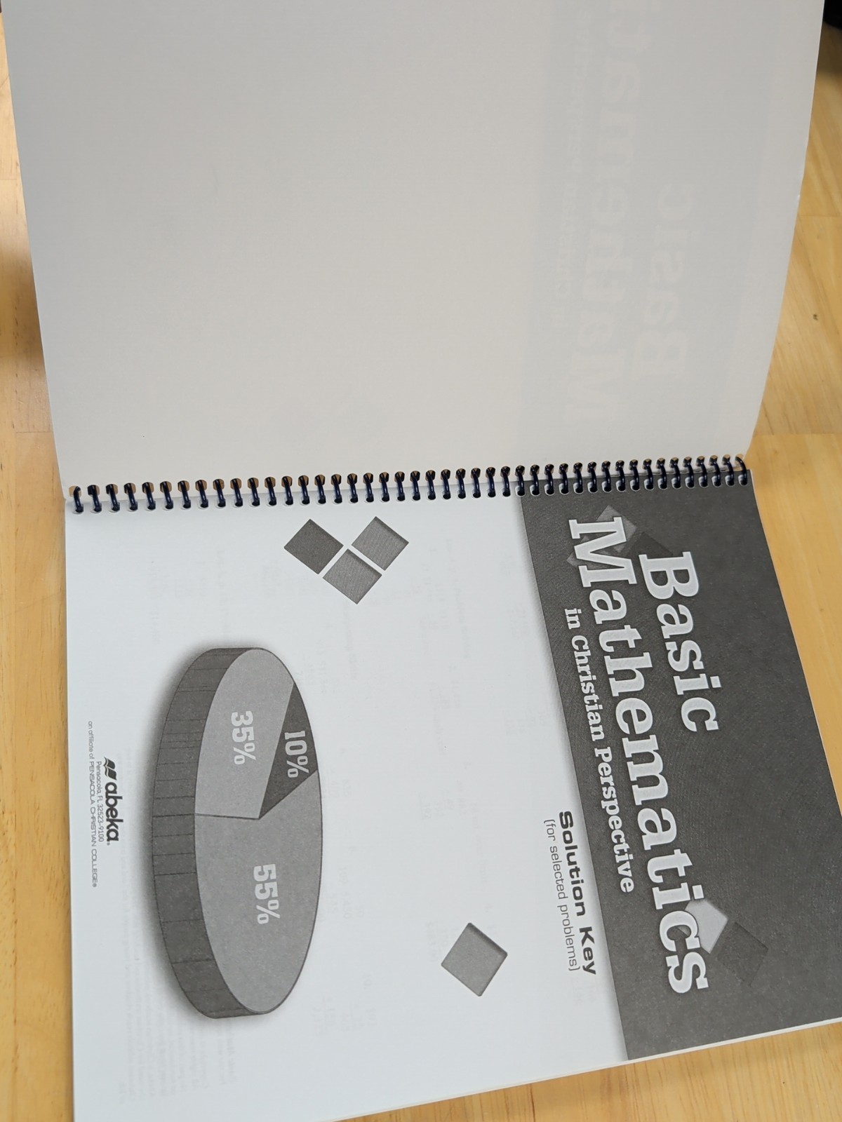 ABeka Basic Mathematics 4th Edition Work Text Teacher Key And Solution Key