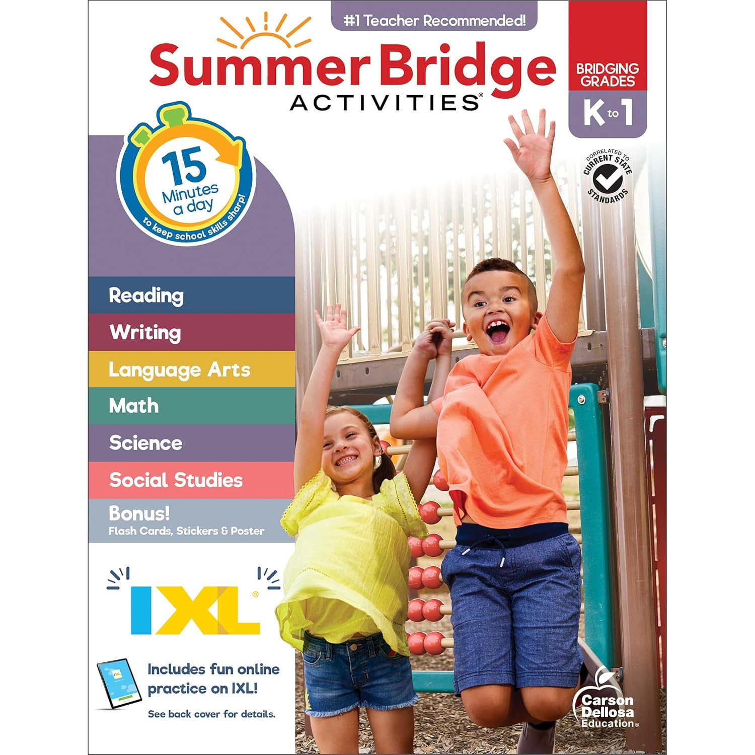 Summer Bridge Activities Kindergarten to 1St Grade Workbooks, Activity Book Ages