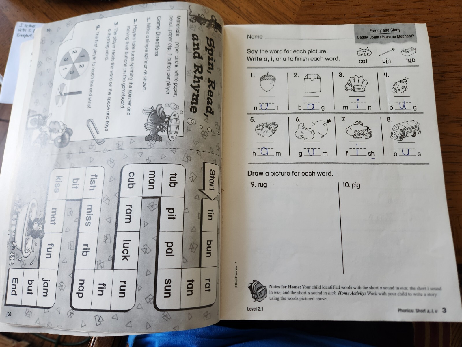 Scott Foresman READING 2000 PRACTICE BOOK GRADE 2.1