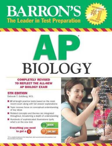 Barron’s AP Biology, 5th Edition – Paperback By Goldberg M.S., Deborah T. – GOOD