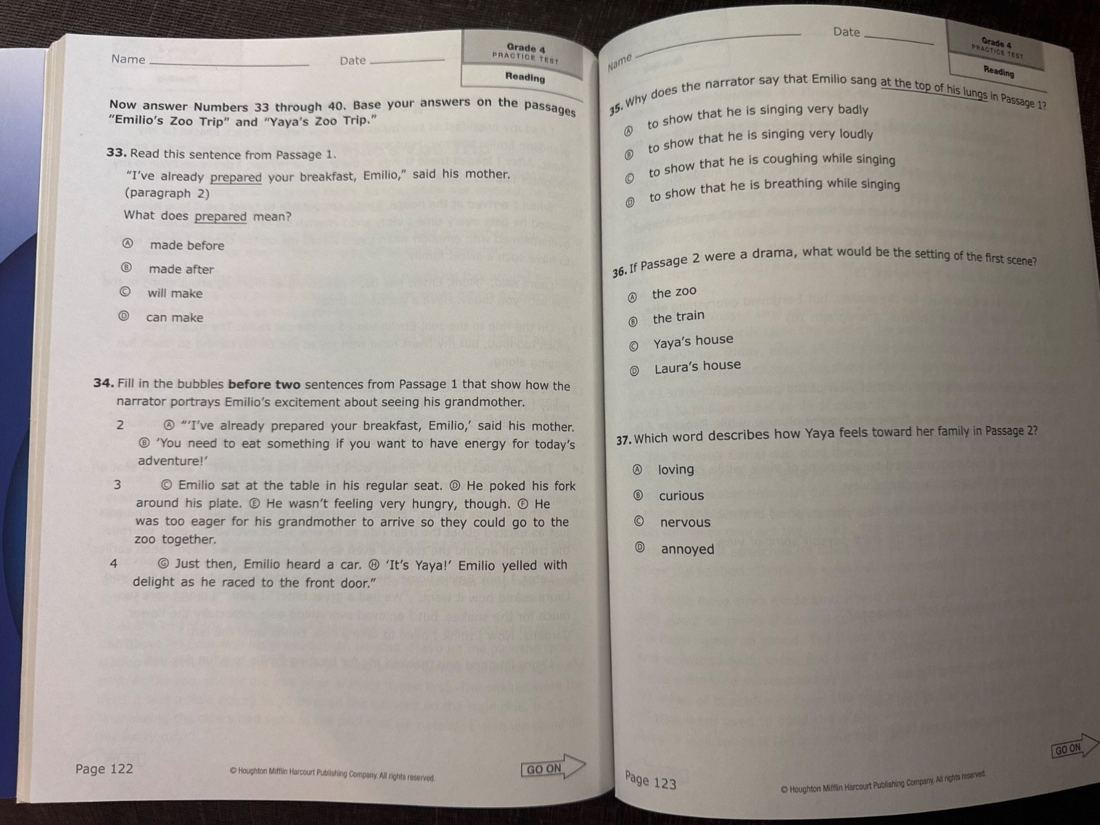 hmh into reading florida assessment preparation grade 4
