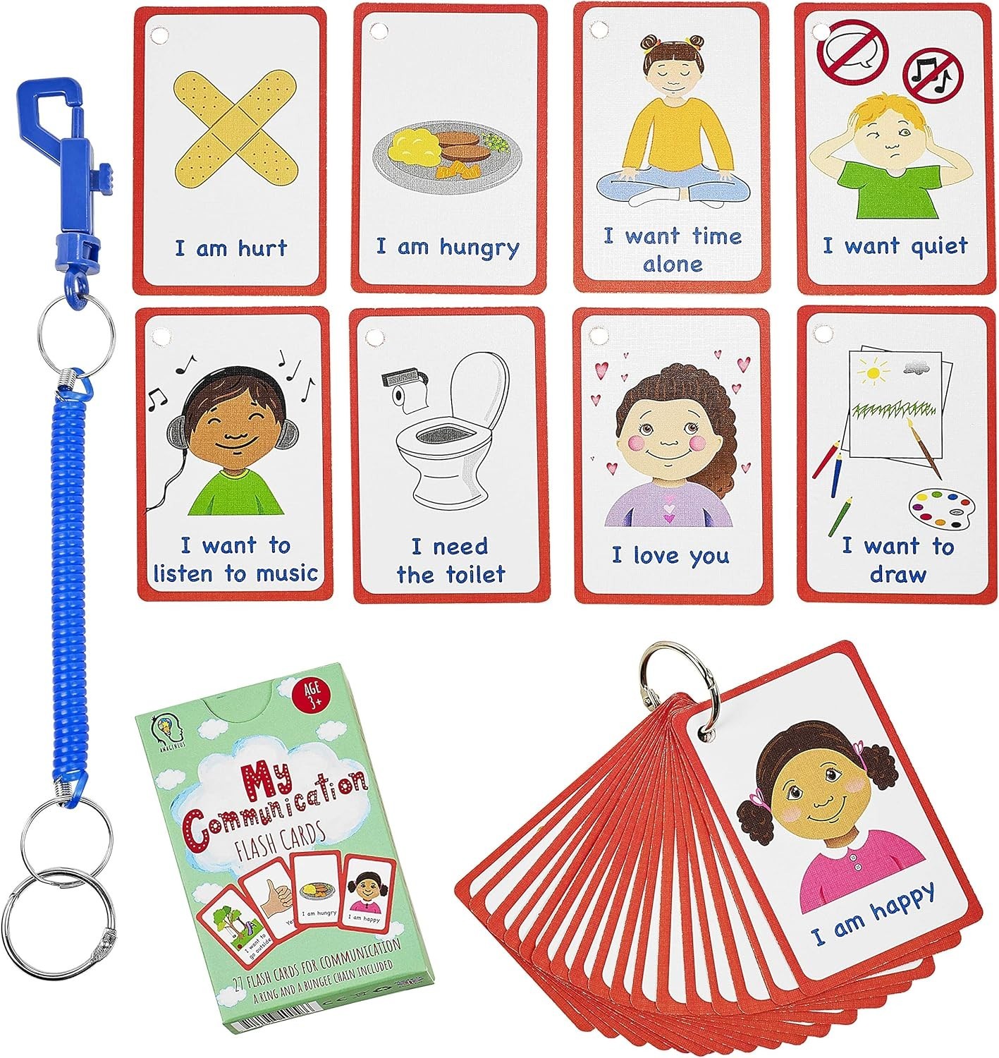 Special Needs PECS 27 Communication Flashcards for Autism Speech Aid