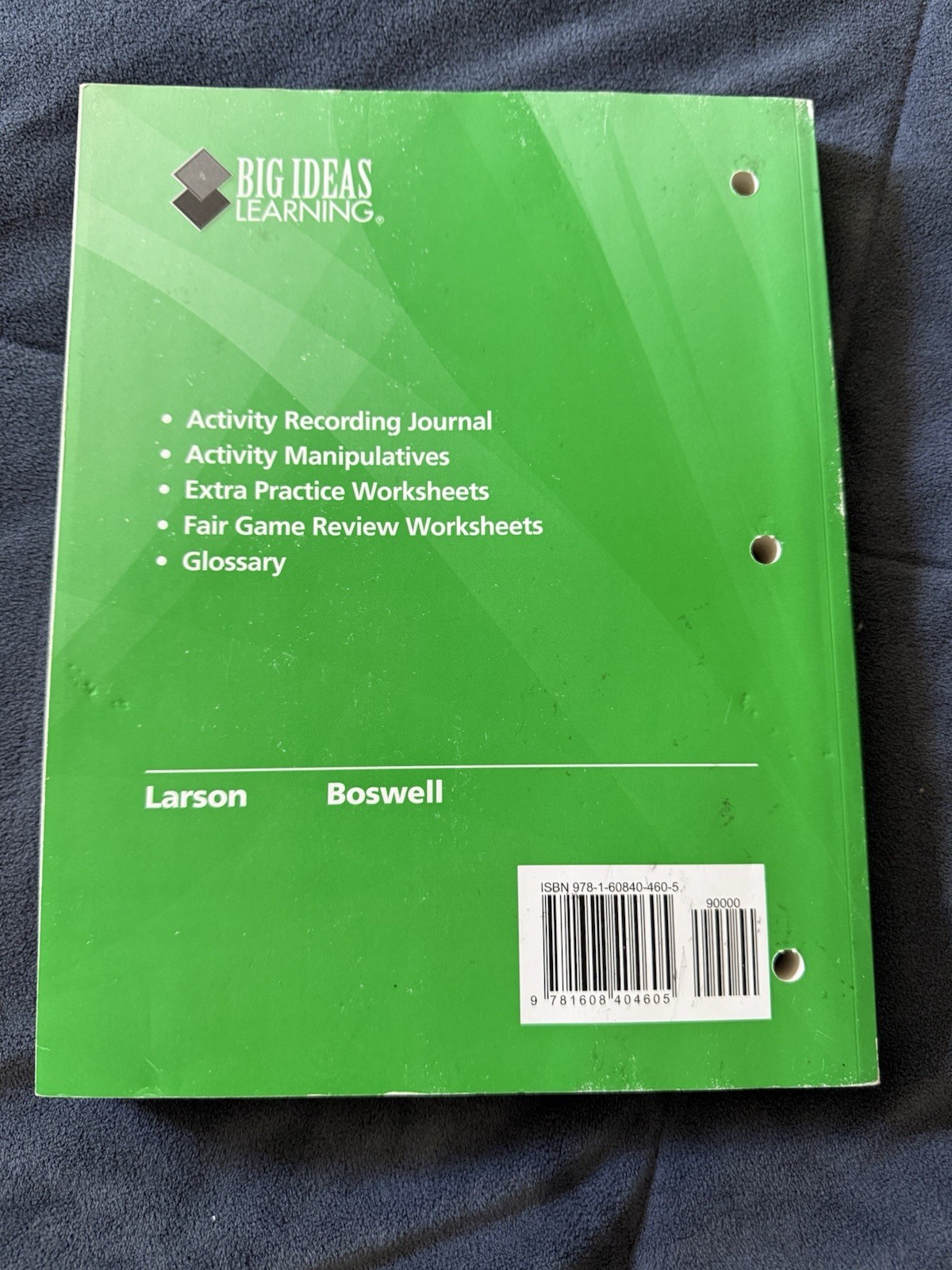 BIG IDEAS MATH: Record & Practice Journal Green/Course 1 -Stationery – Brand NEW