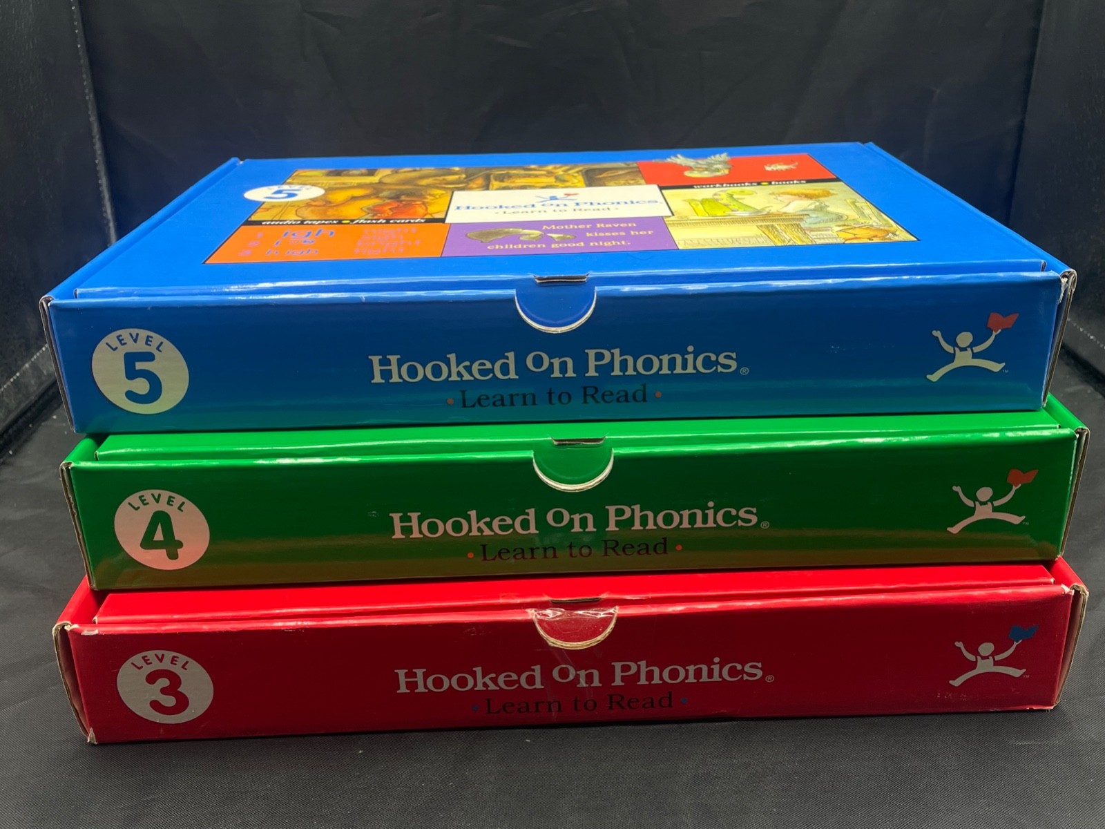 Hooked On Phonics Learn To Read Levels 3~4~5 Complete Sets NEW cassette tape