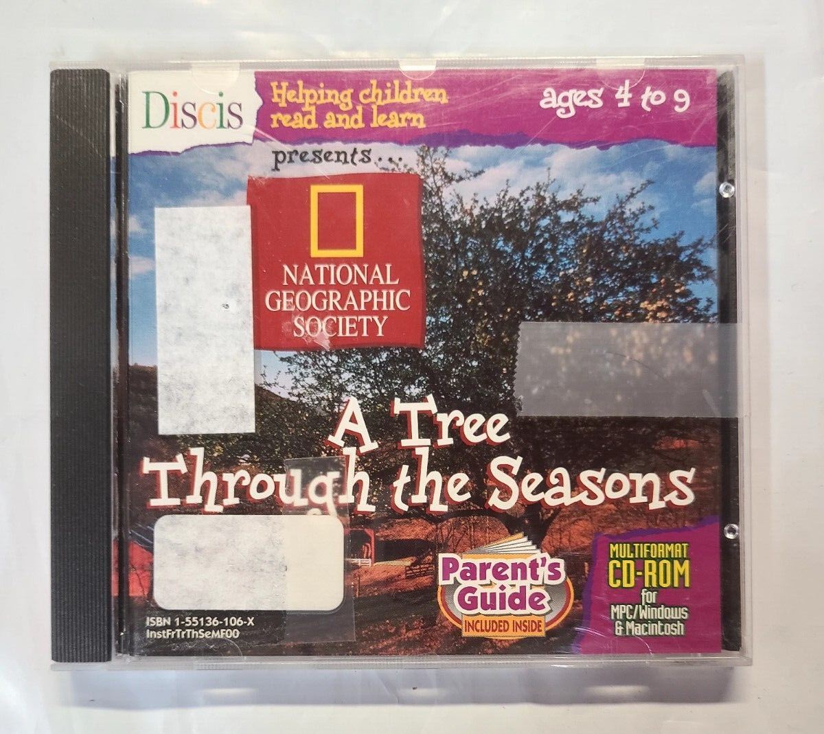 A TREE-National Geographic CD-ROM / Helping Children Learn & Read Ages 4-9 / VG