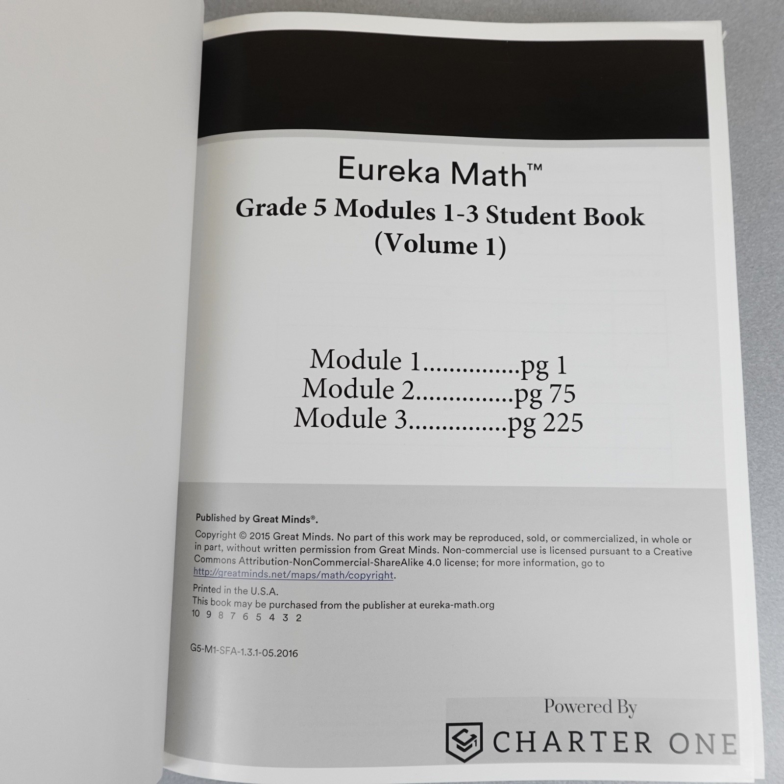Eureka Math Grade 5 Student Edition Modules 1-6 Complete Set Charter One 2015 HC