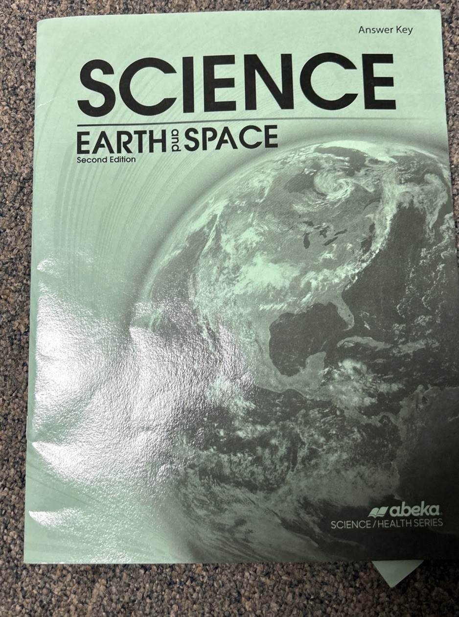Abeka EARTH & SPACE SCIENCE 8 Answer Keys LOT TESTS, QUIZ, Activity Book