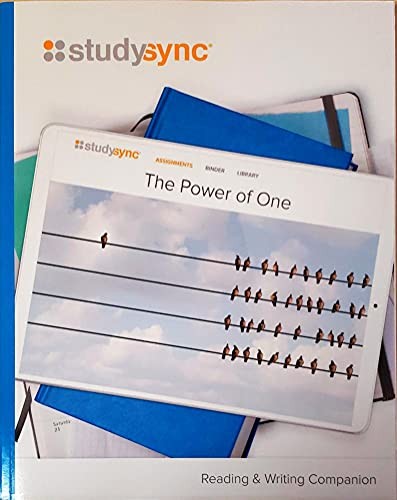 StudySync, The Power of One, Grade 7, Unit 6, Reading Writing Companion – GOOD