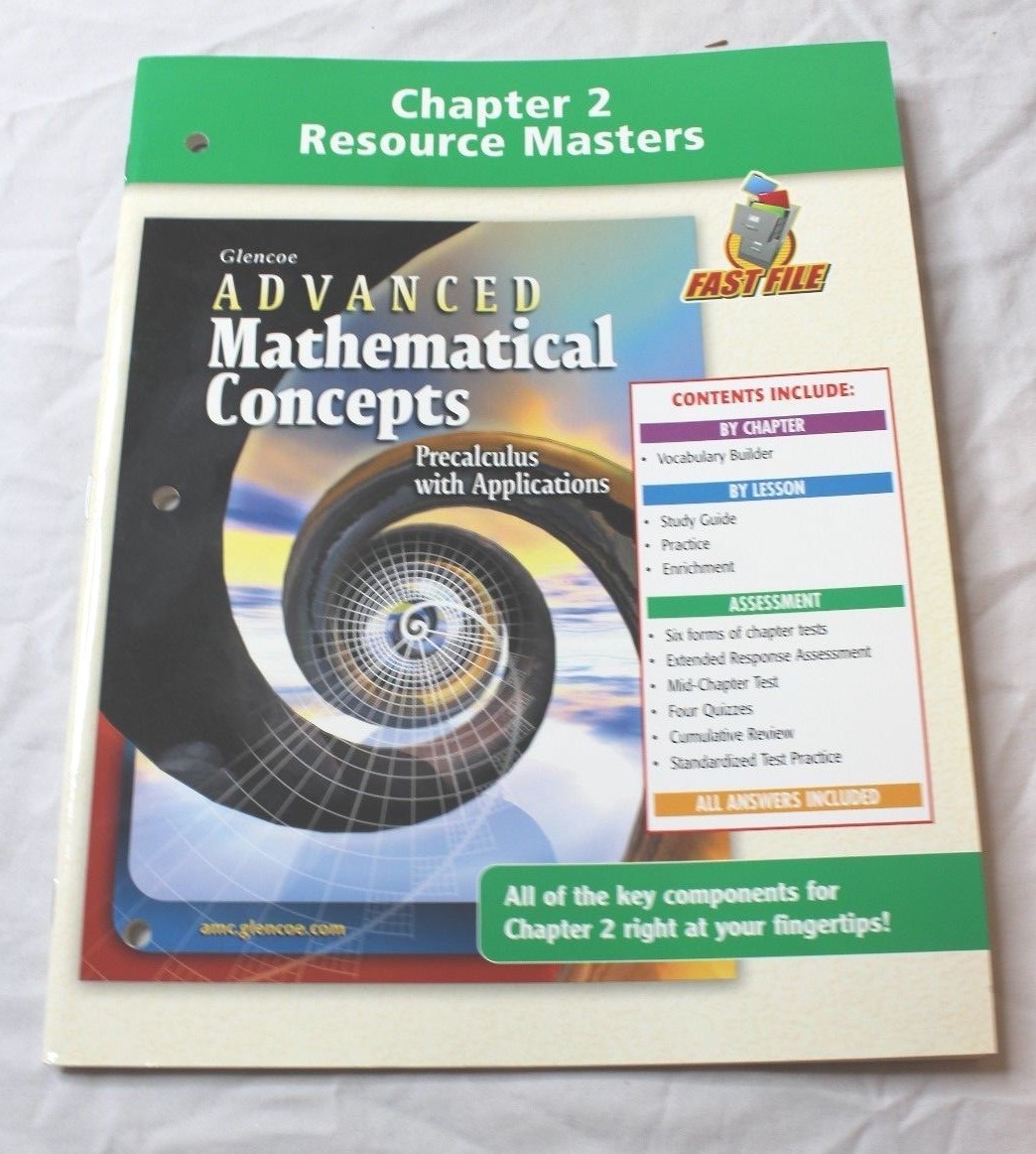 Glencoe Advanced Mathematical Concepts Precalculus Chapter 2 Resource Masters