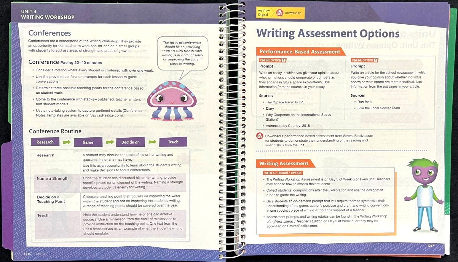4th Grade – MY VIEW LITERACY – TEACHER EDITION (UNIT 4) (2020, Savvas)