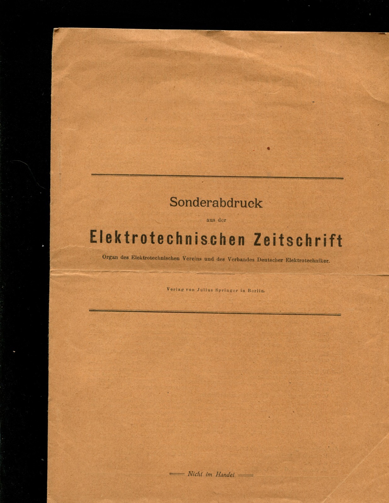 Sieghbahn , THIRTEEN OFFPRINTS FROM VARIOUS JOURNALS 1910-1935. 1910.