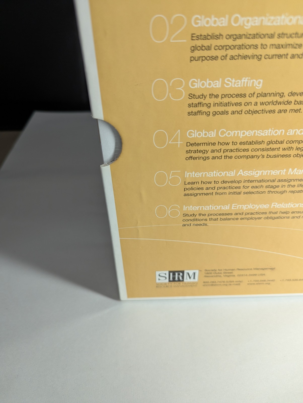New Sealed SHRM Global Learning System Modules 1-6 Exam Study Prep Box Set