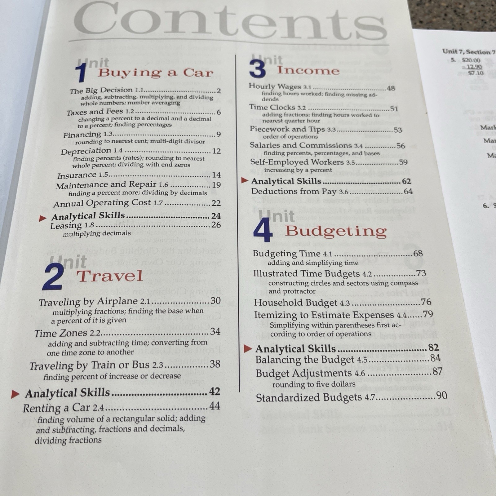 Abeka Consumer Mathematics Student Text And Solution Key, Lot 2