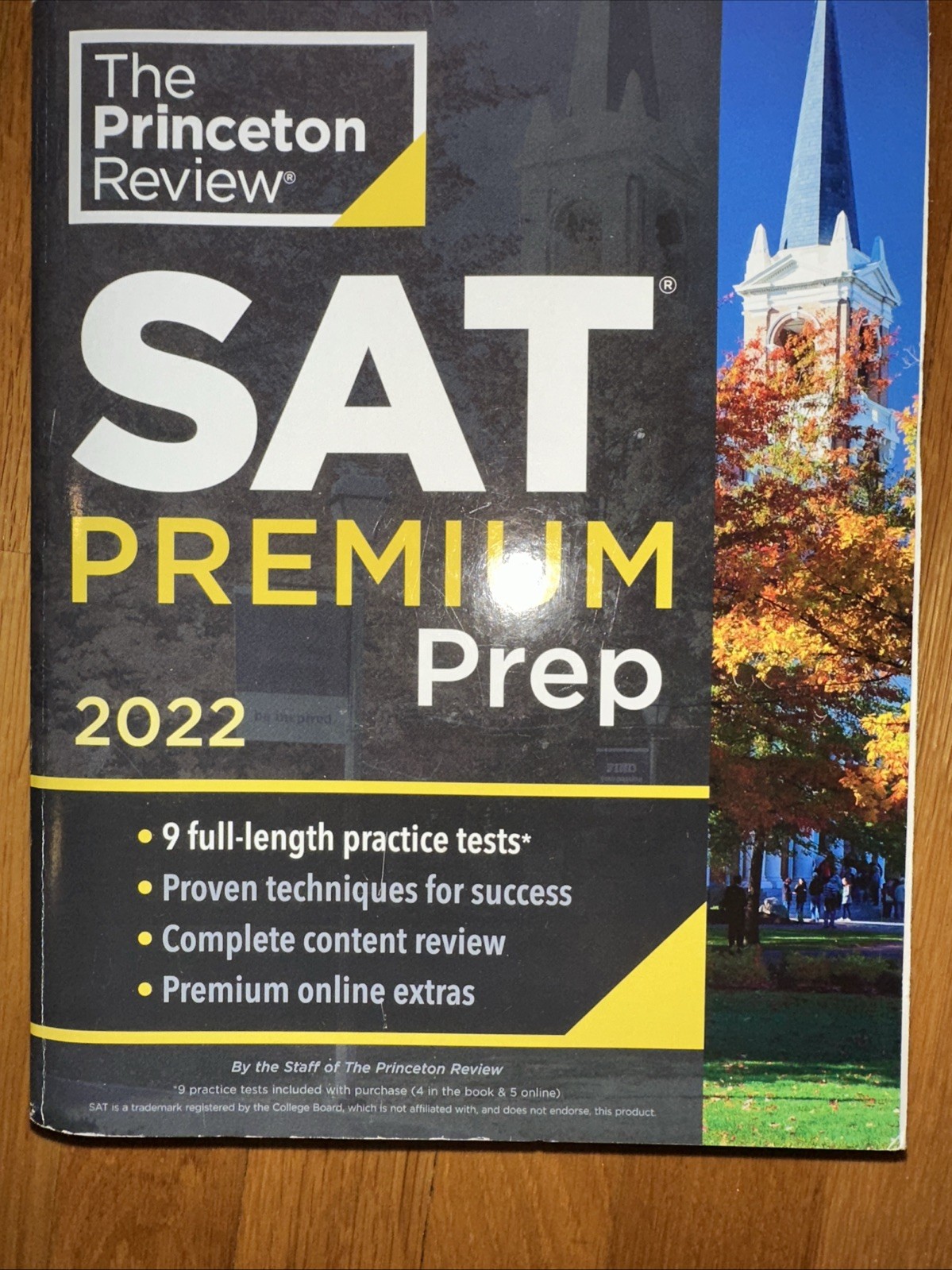 The Princeton Review SAT Premium Prep 2022 Study Guide 9 Practice Tests Book