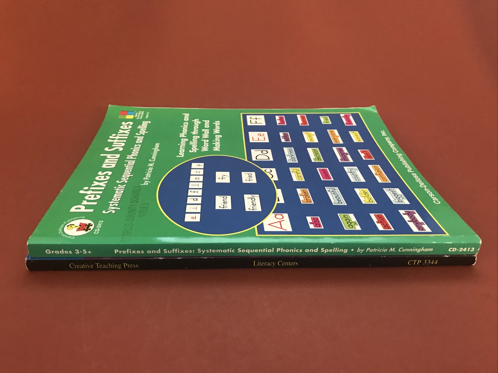 2 Book Bundle: Teaching Books: Literacy Centers & Prefixes And Suffixes, ‘00 ‘02