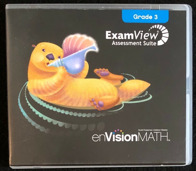 3rd Grade enVision EXAMView ASSESSMENT SUITE CD-ROM – Hard Case (2009, Pearson)