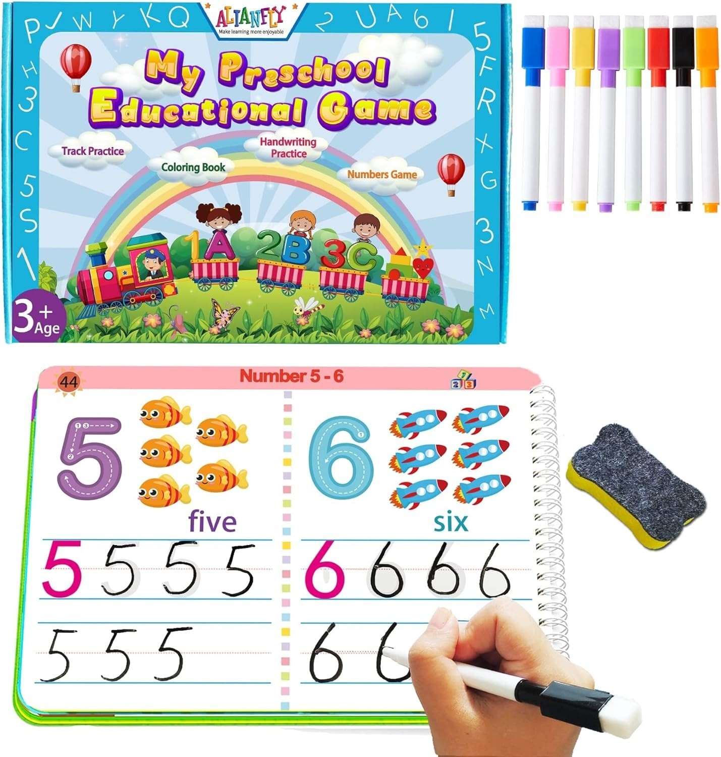 Interactive Preschool Learning Workbook – Engaging Tracing Activities & Games