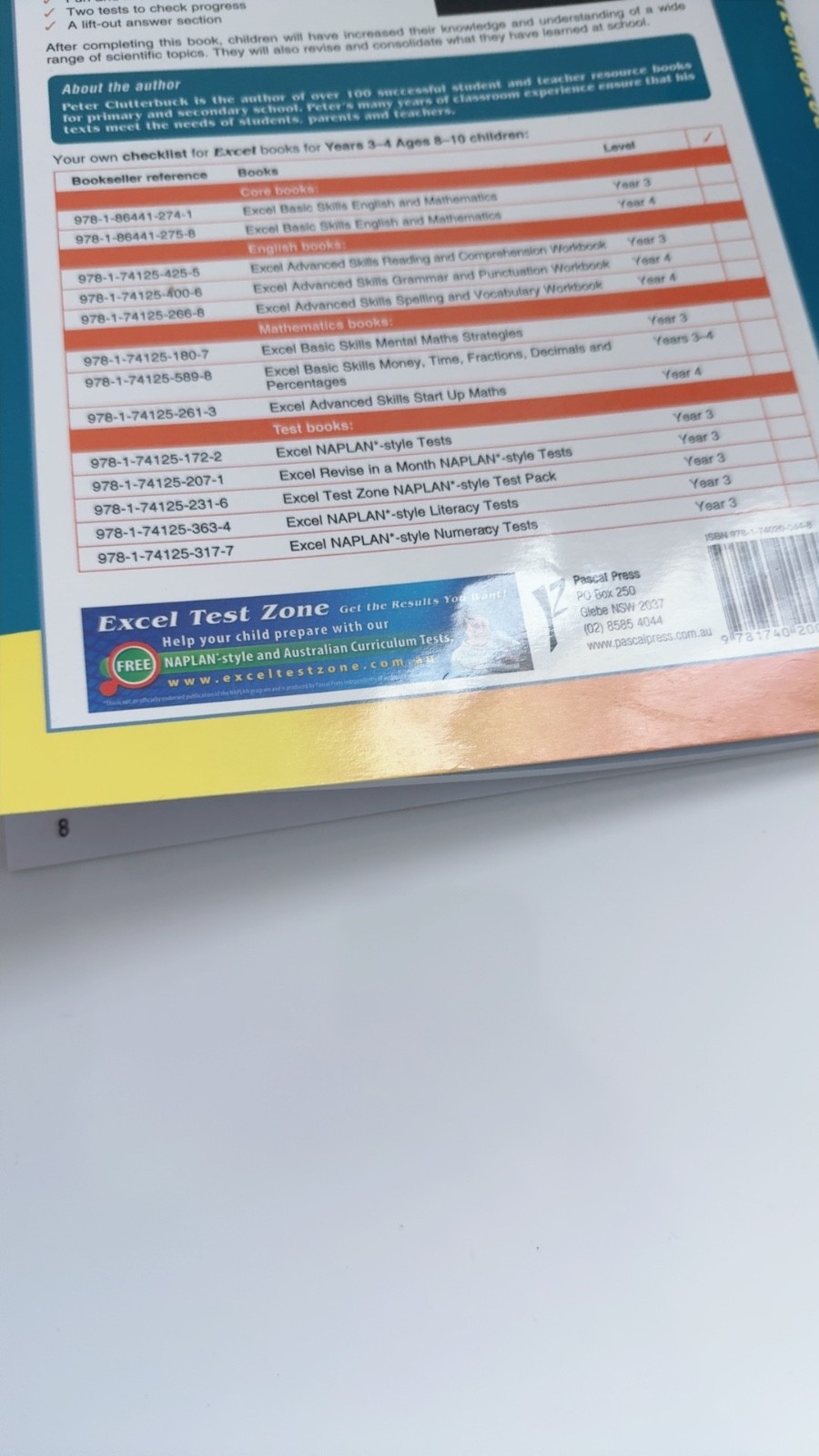 Excel Basic Skills Science and Technology 3-4 Years Age 8-10 Exercise Book