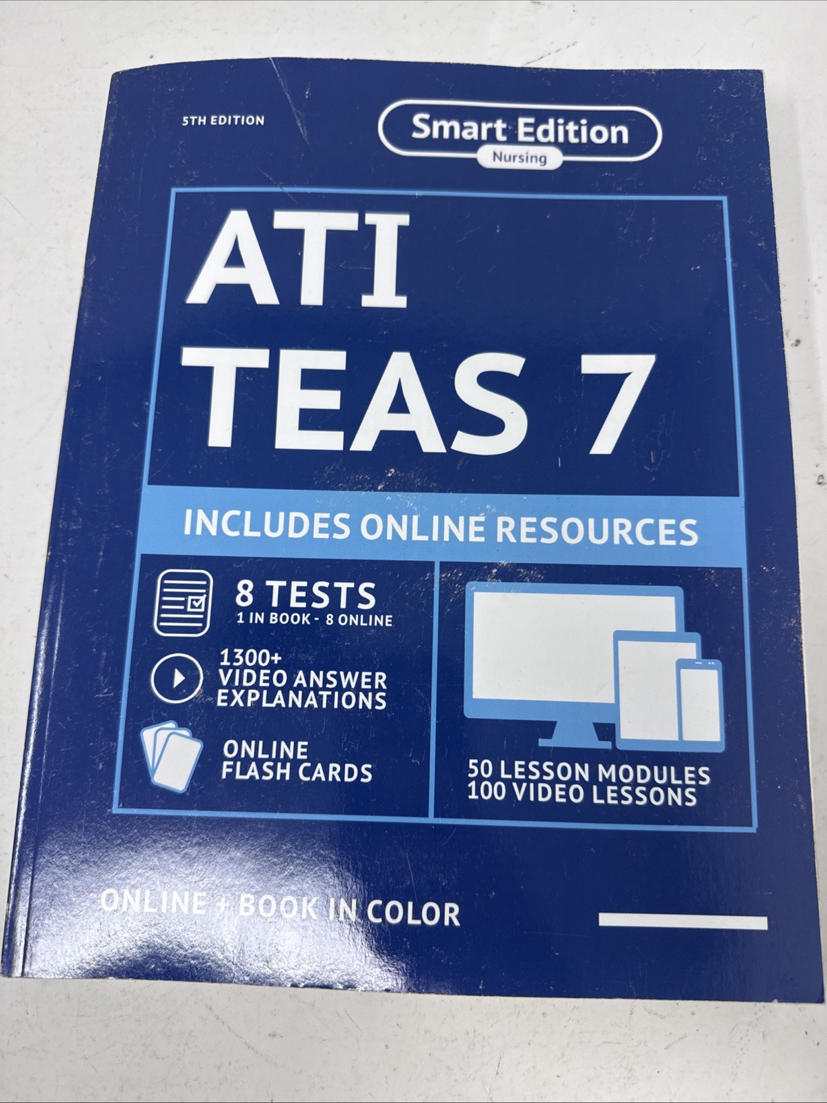 ATI TEAS 7 Study Guide 5th ed Online + Book Smart Edition Academy