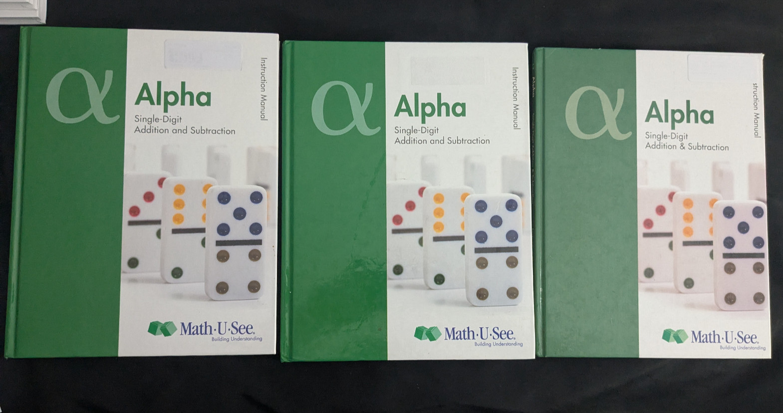 Math-U-See Alpha Instruction Manual VERY GOOD
