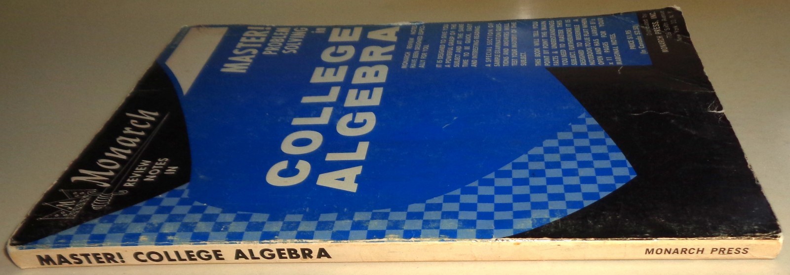 1963 Monarch Review Notes in Master Problem Solving in College Algebra