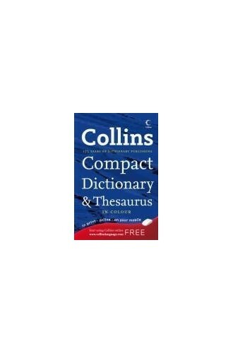 Collins Compact Dictionary and Thesaurus (Collins Comp… by Not Known Paperback