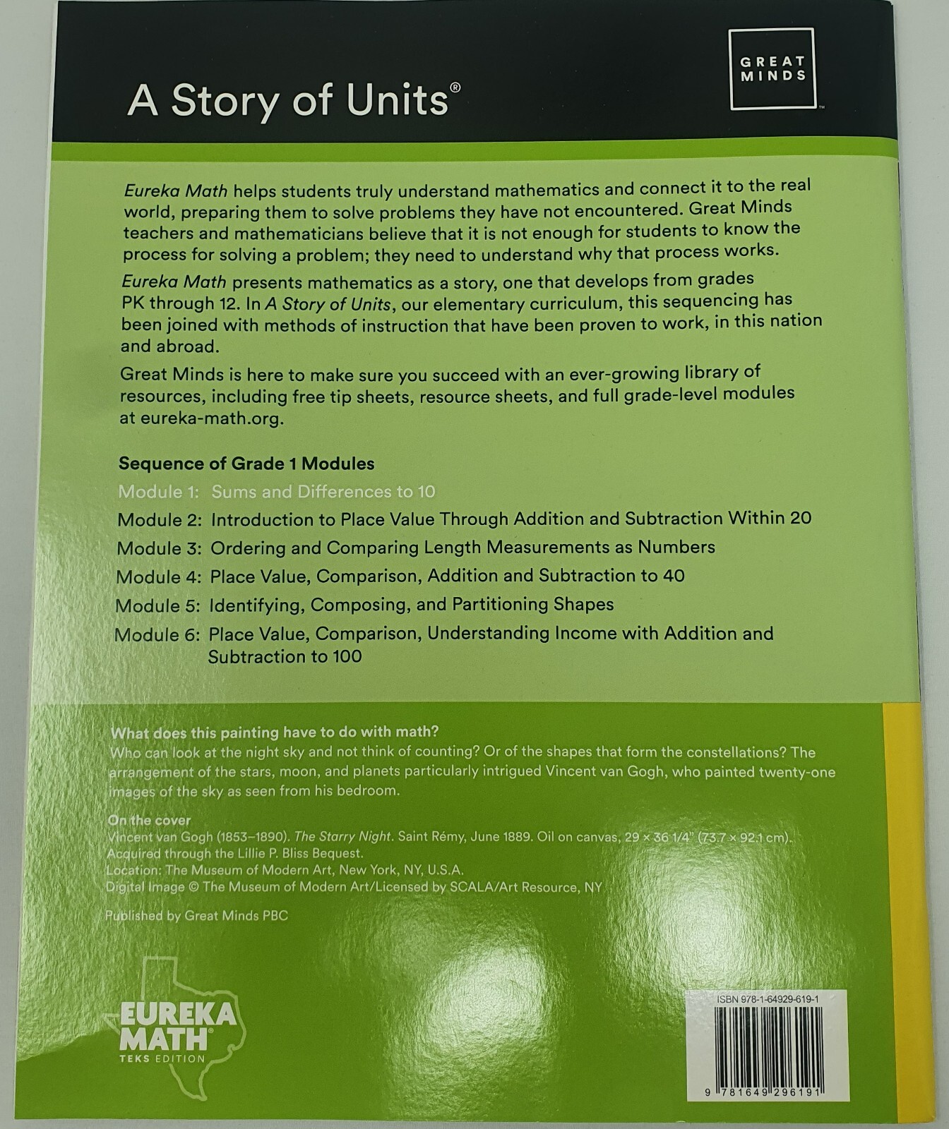 Eureka Math TEKS Edition Practice Grade 1 Fluency Module 1 Workbook