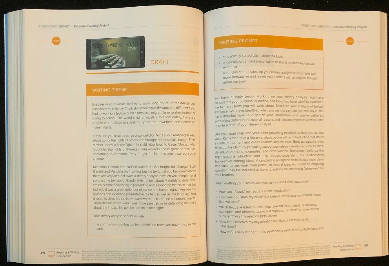 7th – STUDY SYNC Teacher Resource Companion & Reading/Writing Student Companion