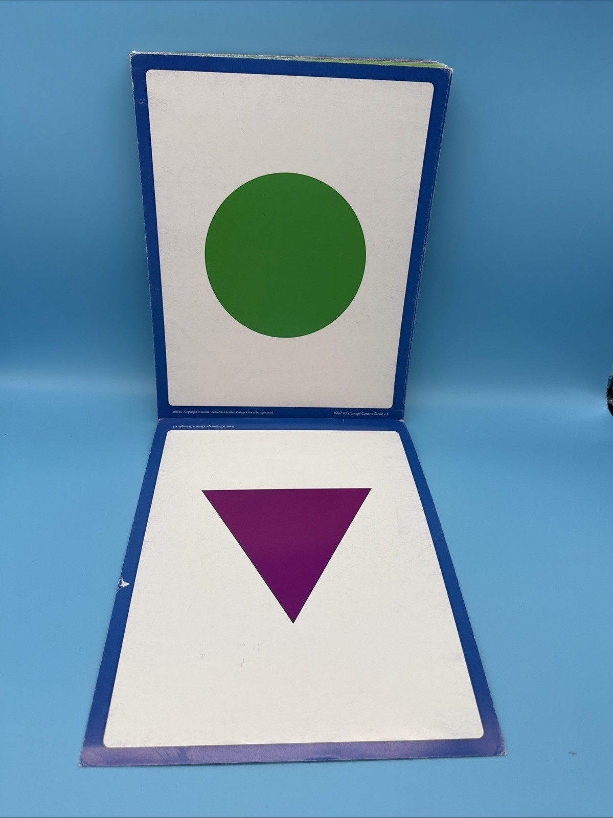 Abeka Basic K5 Concept Cards- Kindergarten Flashcards Shapes, Numbers, Symbols