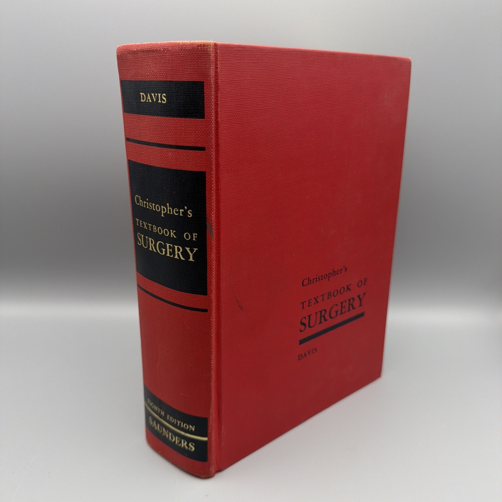 Christopher’s Textbook of Surgery 8th Edition Loyal Davis W B Saunders 1966 HC