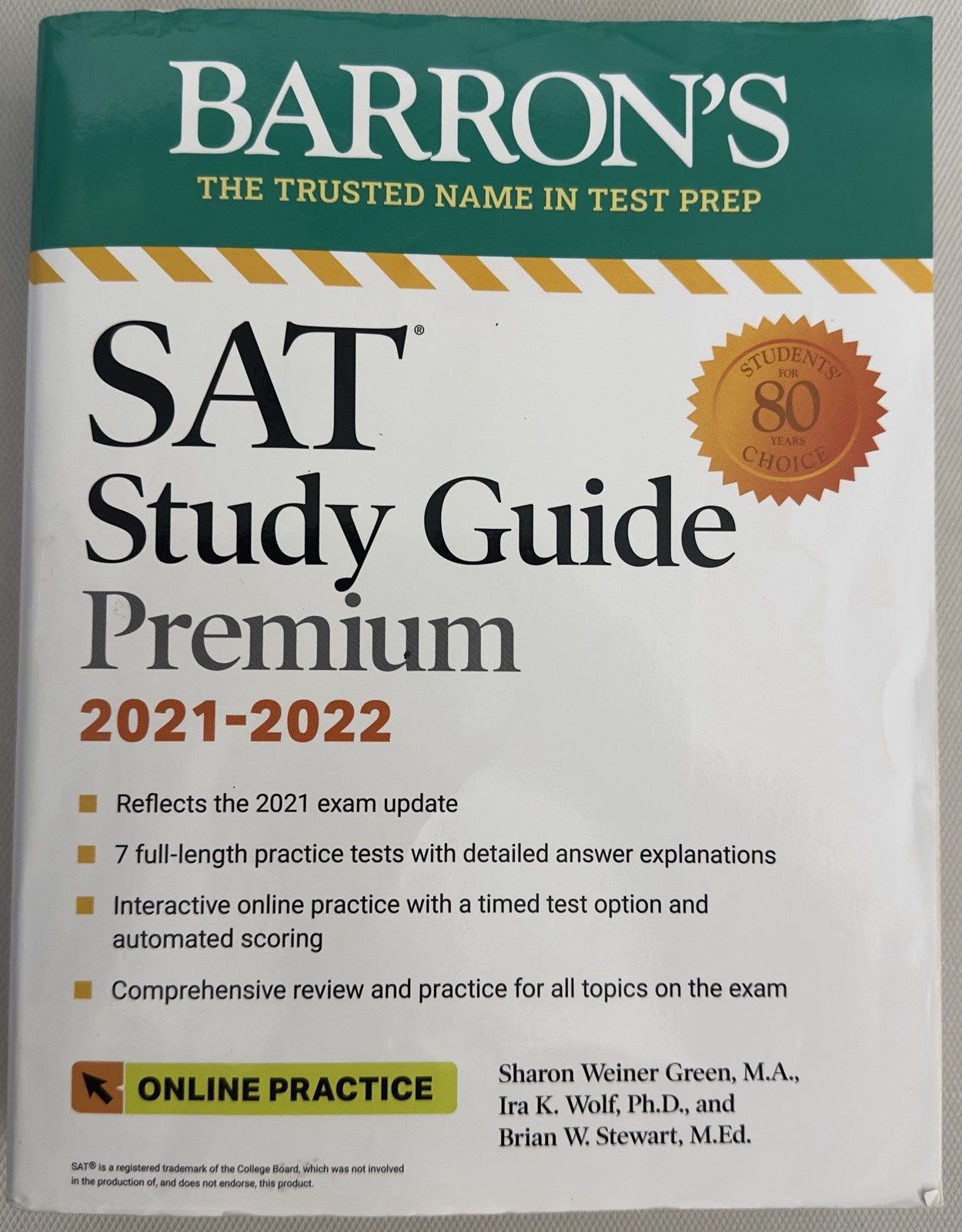 Barron’s SAT Study Guide Premium 2021-2022 PB