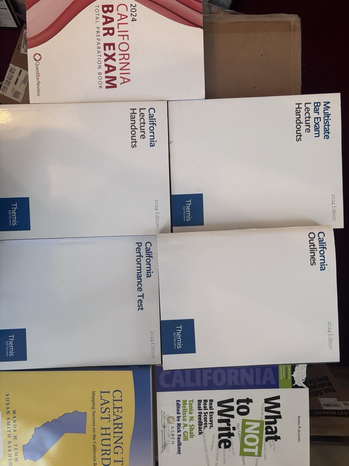 Themis California Law Bar Exam Review Prep Books 2024 Set of 4