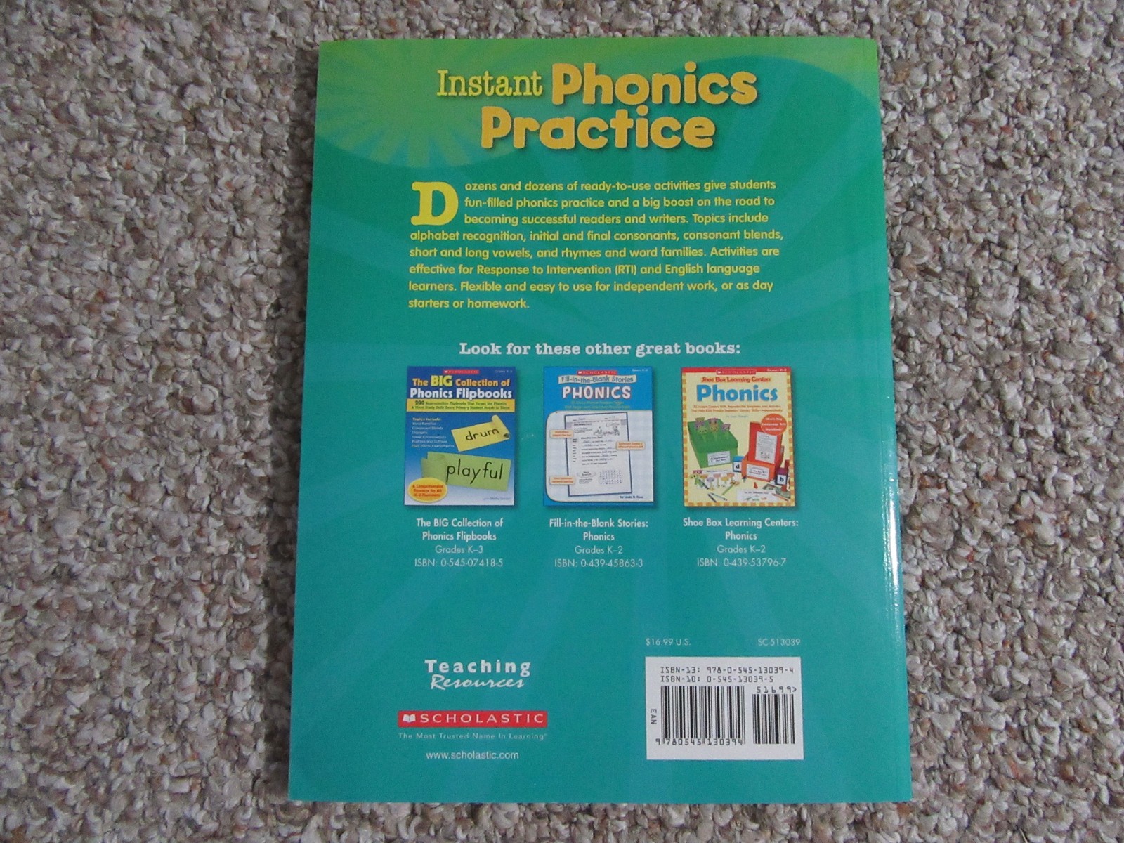 Instant Phonics Practice: Reproducible Games, Puzzles, and Mini-Books