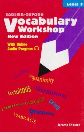 Vocabulary Workshop: Level F – Paperback By Shostak, Jerome – GOOD