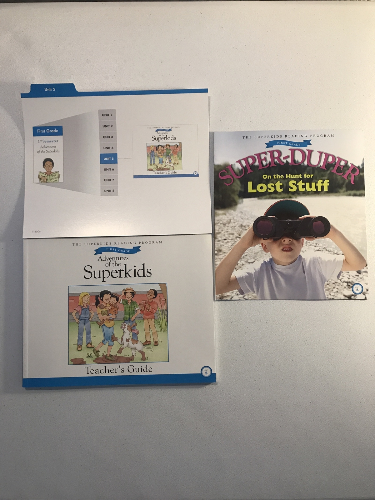 The Superkids Reading Program Grade 1 Unit 5, Teach Guide + Super-Duper Book