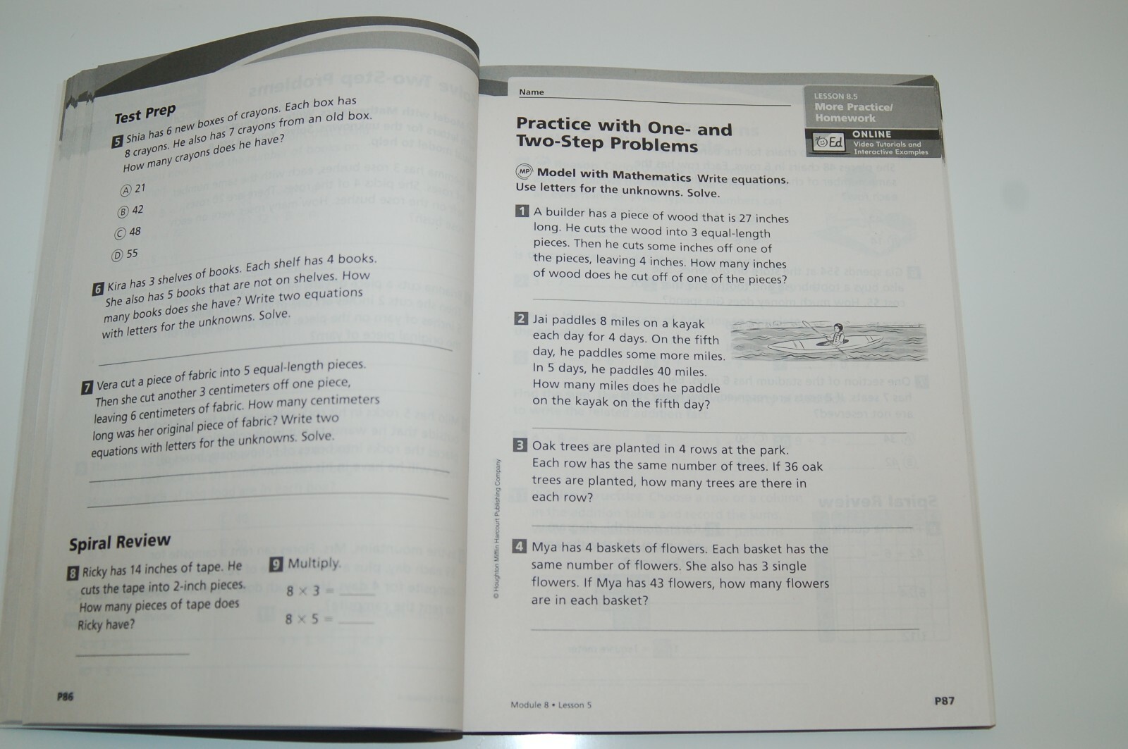 into Math – Grade 3 Practice & Homework Journal – HMH Houghton Mifflin Harcourt