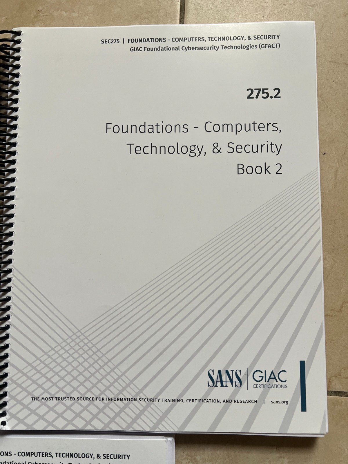 SANS SEC 275 2021 Foundations – Computers, Technology, & Security, GIAC GFACT
