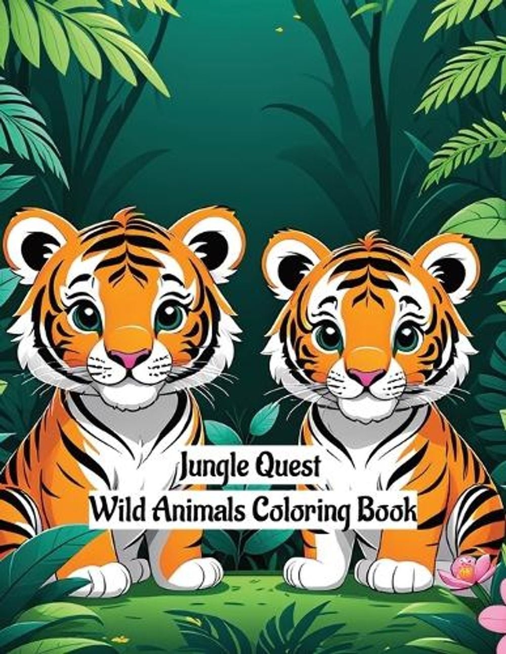Jungle Quest: Wild Animals Coloring Book by Jibril Kotita Paperback Book