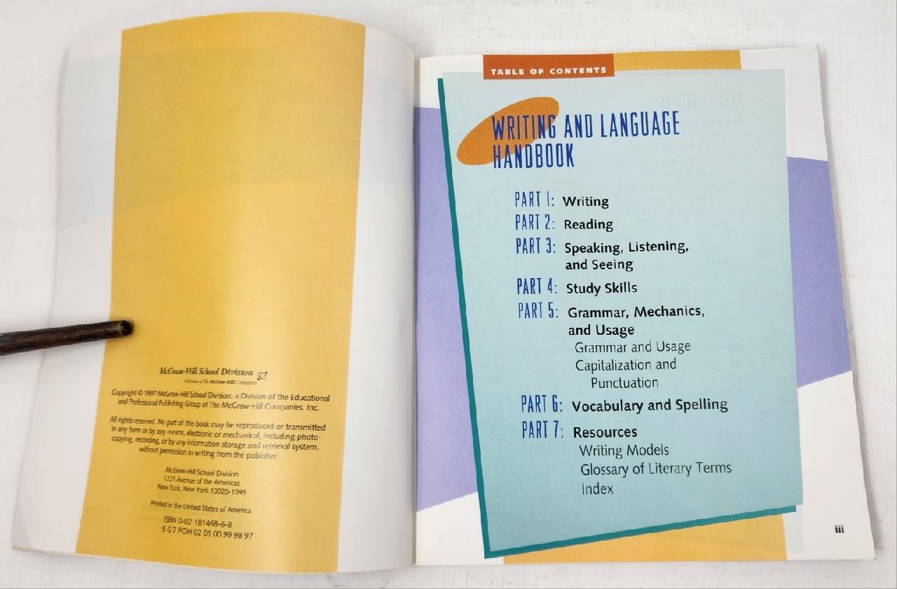 Writing and Language Handbook Grade 4 Macmillan/McGraw-Hill School Division
