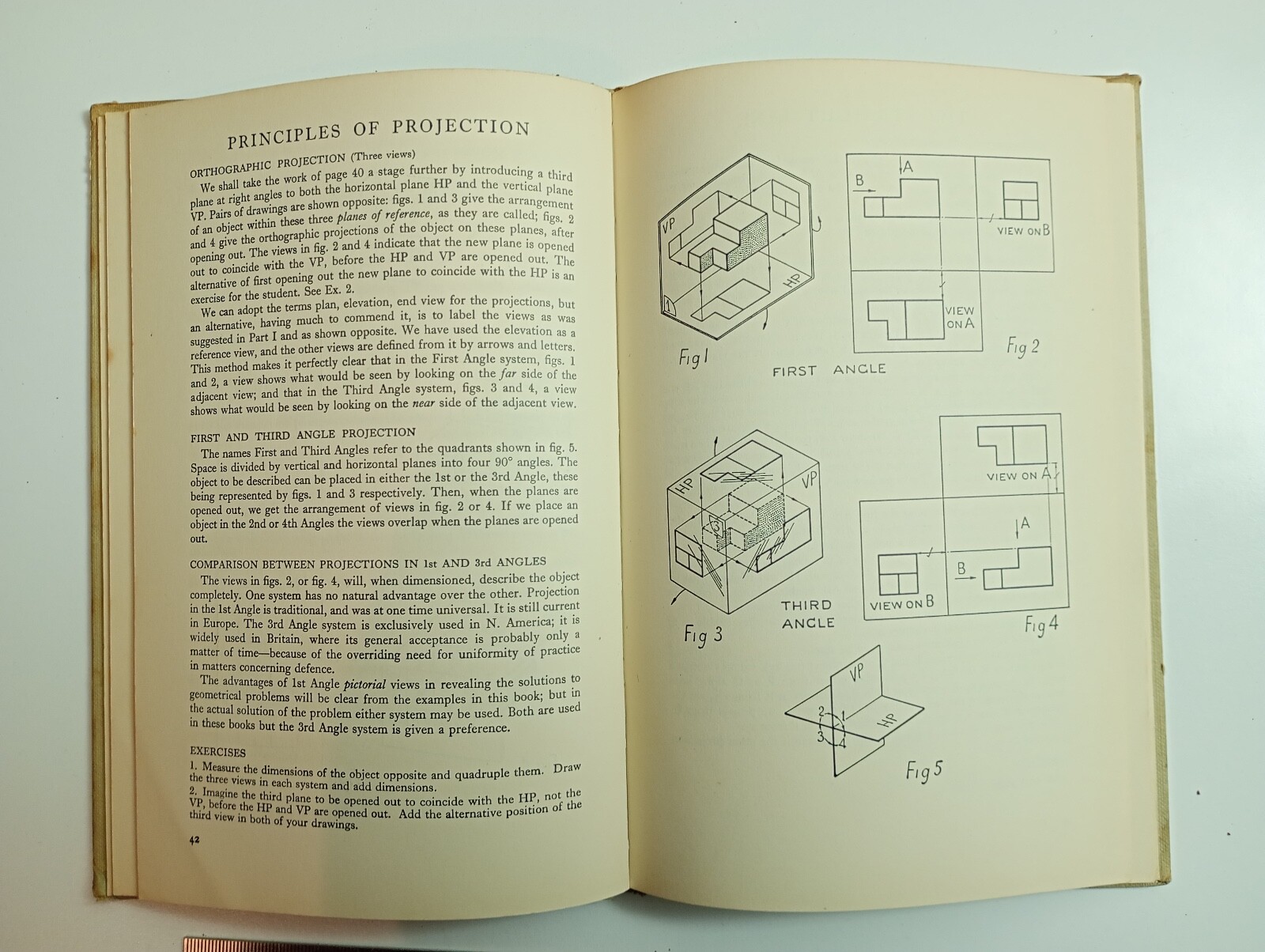 dr. 2. Technical Drawing Part II Applied Geometry W Abbott 1959 RARE