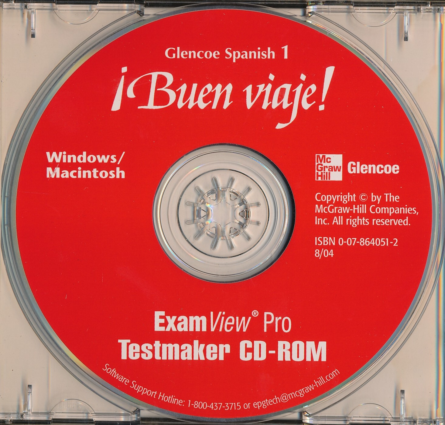 ExamView Pro Testmaker Test Bank CD-ROM for Glencoe Spanish ¡Buen viaje! Level 1