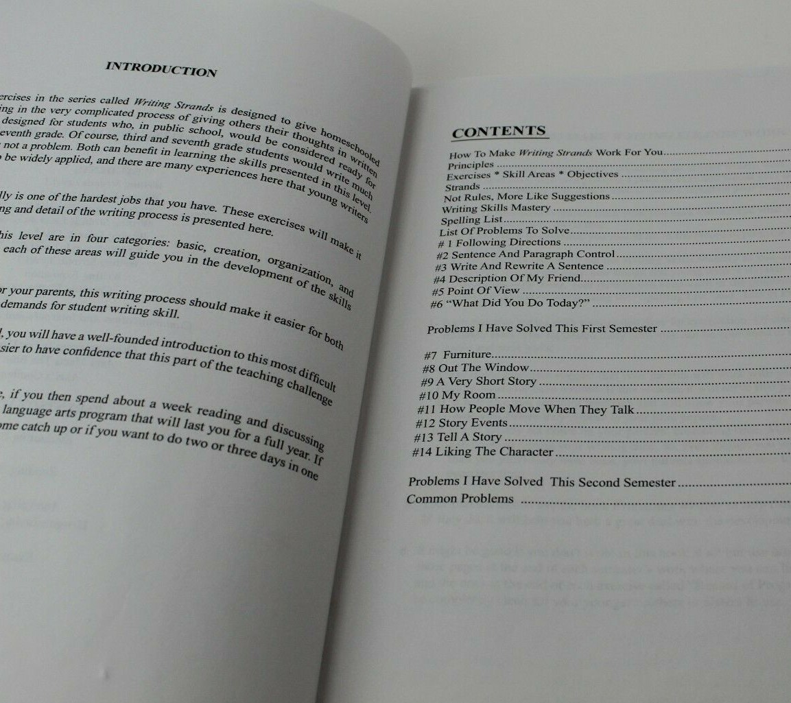 Writing Strands Level 3, a Complete Writing Program for Homeschoolers